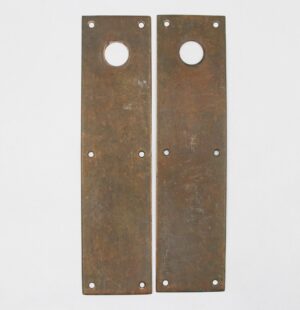 Push Plates - Pair of Vintage Brass 14 in. Entry Door Push Plates