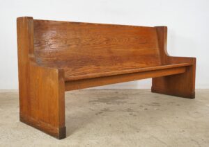 Seating - Reclaimed 6 ft. Dark Tone Oak Courtroom Bench