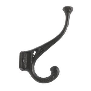 Single Hooks - Double Black Cast Iron Hook