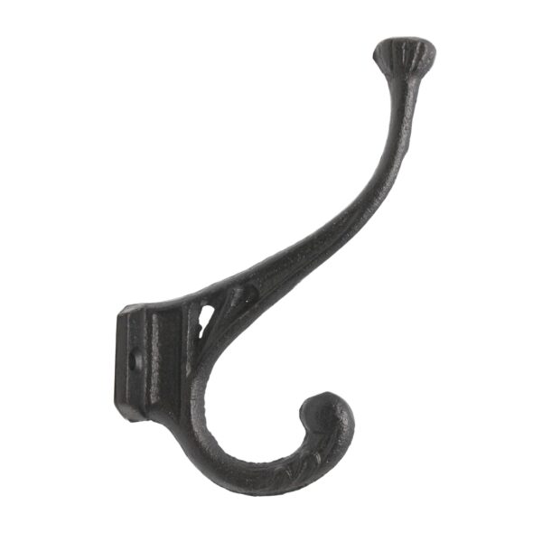Single Hooks - Double Black Cast Iron Hook