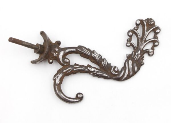 Single Hooks - Victorian Nickel Plated Cast Iron Hall Tree Hook