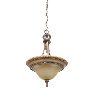 Up Lights - Vintage Traditional Frosted Bowl Glass Pendant Light