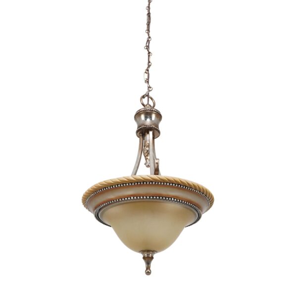 Up Lights - Vintage Traditional Frosted Bowl Glass Pendant Light