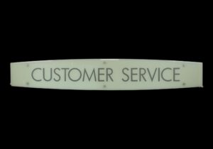 Vintage Signs - Reclaimed 96 in. Backlit Customer Service Sign