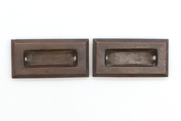 Window Hardware - Pair of Classic Pressed Brass Vintage Window Sash Lifts