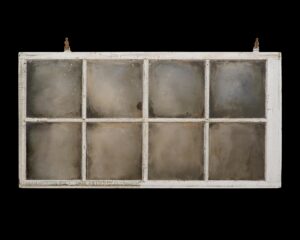 Altered Antiques - Hand Silvered 8 Pane Wood 1940s Reclaimed Window Mirror