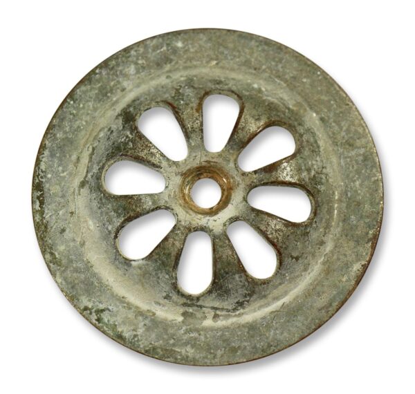 Bathroom - Antique 3.125 in. Nickel Over Bronze Overflow Drain Cover