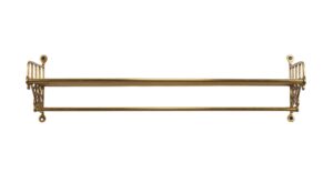 Bathroom - Art Nouveau Polished Brass Wall Mount Towel Rack Bathroom - Art Nouveau Polished Brass Wall Mount Towel Rack