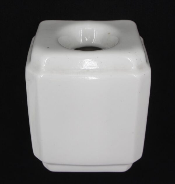 Bathroom - Vintage European White Ceramic Toothbrush Holder