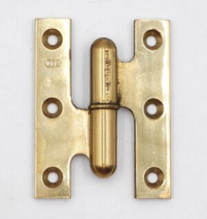 Cabinet & Furniture Hinges - Reclaimed 2.5 x 2 in. Brass Left Hand Lift Off Door Hinge
