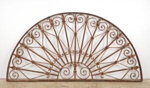 Door Transoms - Reclaimed French Wrought Iron Arch Transom