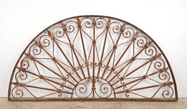 Door Transoms - Reclaimed French Wrought Iron Arch Transom