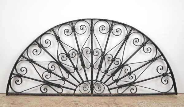 Door Transoms - Reclaimed French Wrought Iron Arch Transom