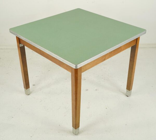 Kitchen & Dining - Mid Century Green Laminate Wood 3 ft. Square Utility Table