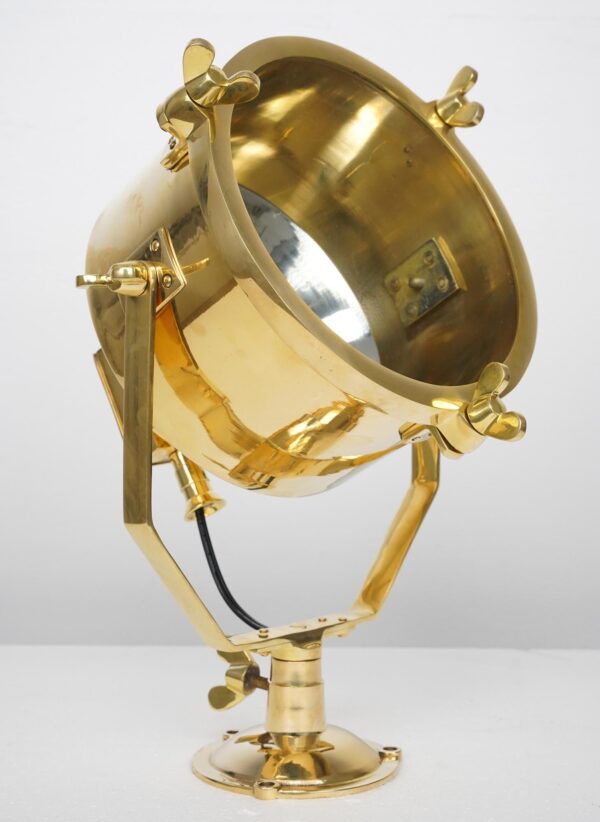 Nautical Lighting - Polished Brass Nautical Ship Spotlight