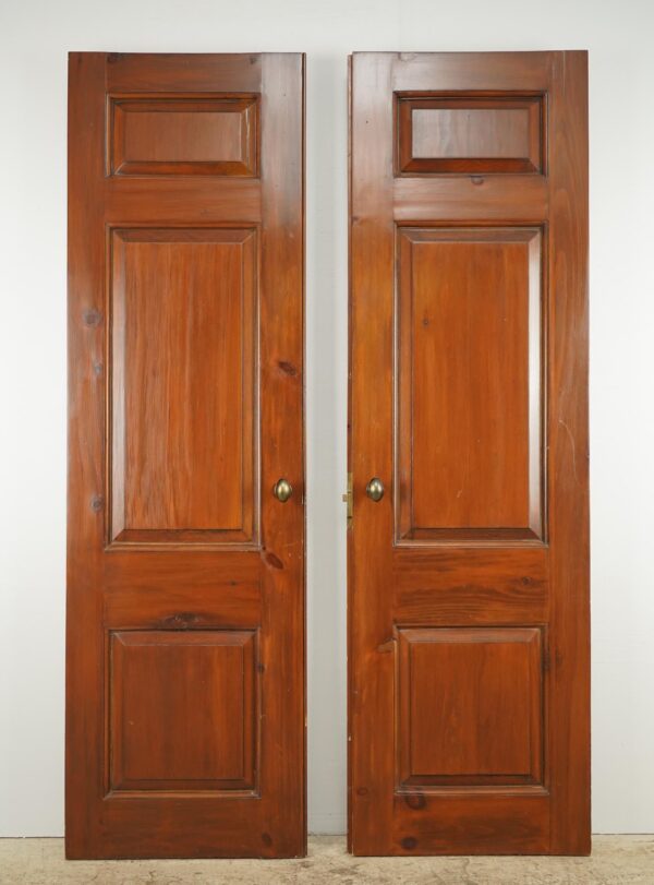 Standard Doors - Reclaimed 3 Panel Wood Passage Double Doors 82.75 x 24.875 in.