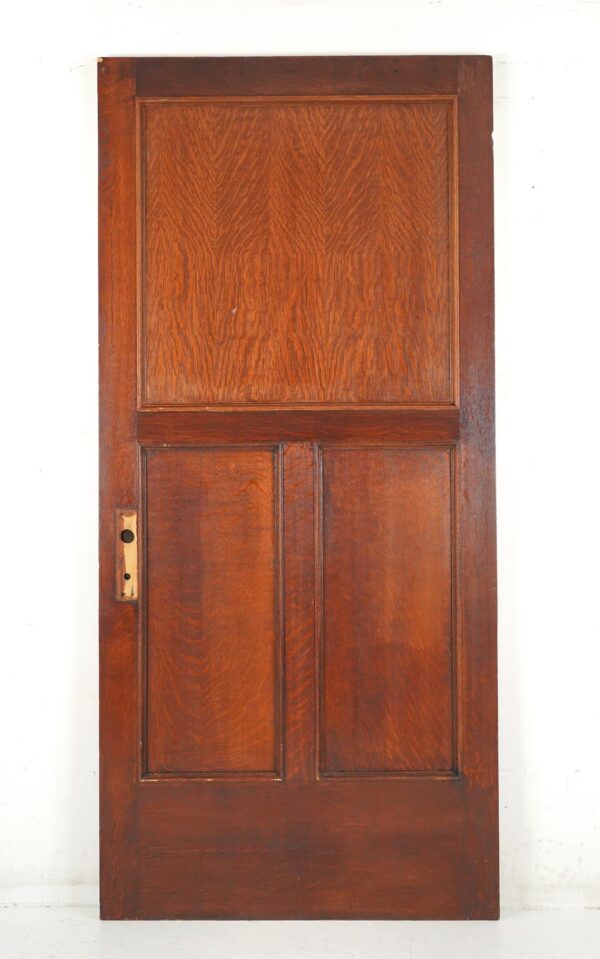 Standard Doors - Vintage 3 Panel Dark Wood Passage Door 82.875 x 38.25 in.