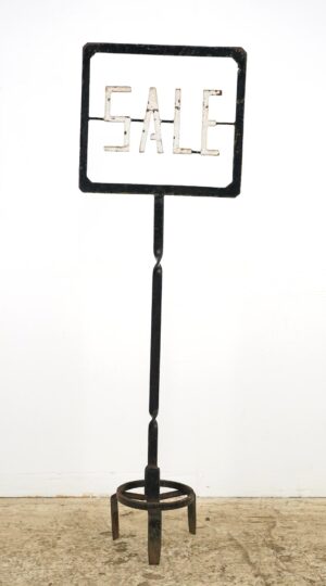 Vintage Signs - Industrial Black Steel SALE Free Standing Sign