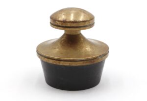 Bathroom - Vintage 2.5 in. Brass & Rubber Bathtub Stopper Bathroom - Vintage 2.5 in. Brass & Rubber Bathtub Stopper