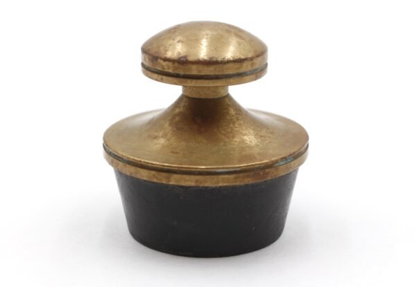 Bathroom - Vintage 2.5 in. Brass & Rubber Bathtub Stopper Bathroom - Vintage 2.5 in. Brass & Rubber Bathtub Stopper