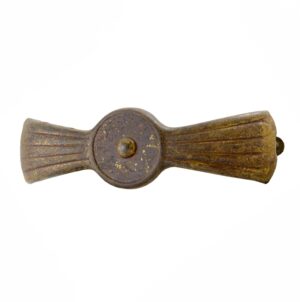 Cabinet & Furniture Pulls - Antique Art Deco Bronze Bridge Drawer Pull