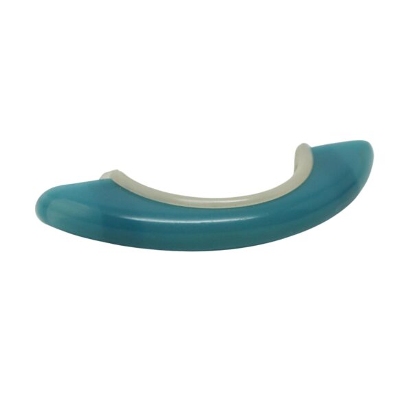 Cabinet & Furniture Pulls - Vintage 3 in. Mid Century Aqua & White Vintage Plastic Bridge Pull