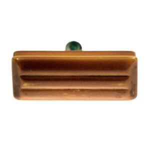 Cabinet & Furniture Pulls - Vintage Mid Century Orange Bakelite Bridge Drawer Pull