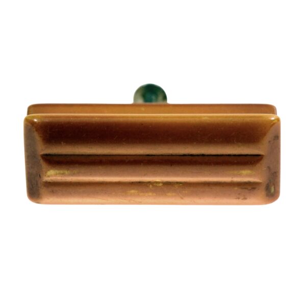 Cabinet & Furniture Pulls - Vintage Mid Century Orange Bakelite Bridge Drawer Pull