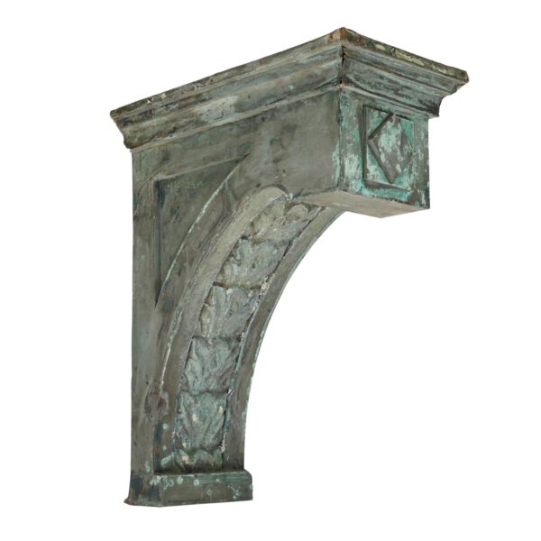 Corbels - Reclaimed 26.875 in. Foliage Copper Corbel