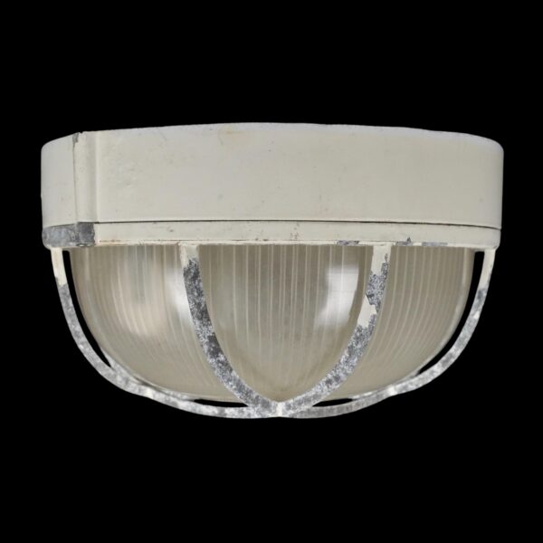 Flush & Semi Flush Mounts - Industrial 9.5 in. Steel Glass Exterior Flush Mount Light