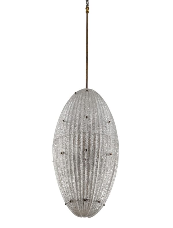 Globes - Mid Century Modern Textured Glass Pendant Light