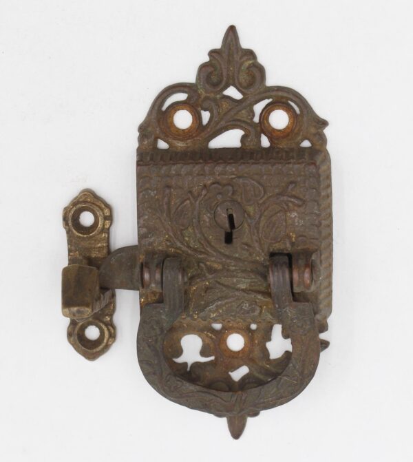 Ice Box Hardware - Victorian Bronze Ice Box Latch