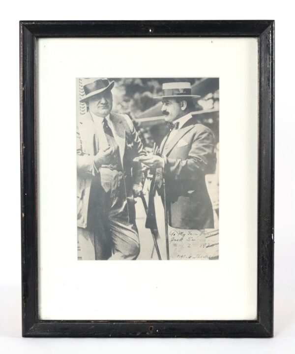Photographs - 1920s Black & White Framed Gentlemen Signed Photograph