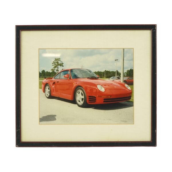 Photographs - Framed Red 959 Porsche Photograph