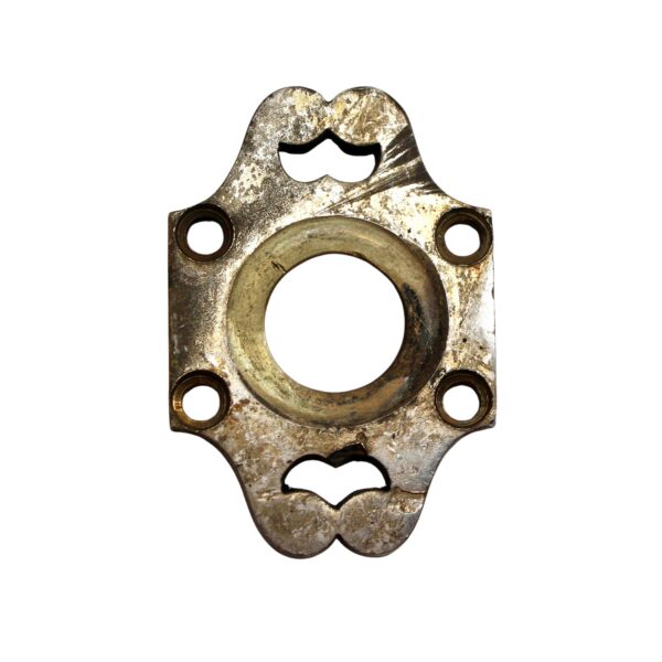 Rosettes - Antique Nickel Plated Bronze Petite Door Knob Rosette