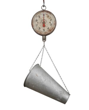 Scales - 1950s Penn Galvanized Steel Poultry Hanging Scale
