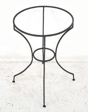 Table Bases - Reclaimed Vintage Round Black Wrought Iron Table Base