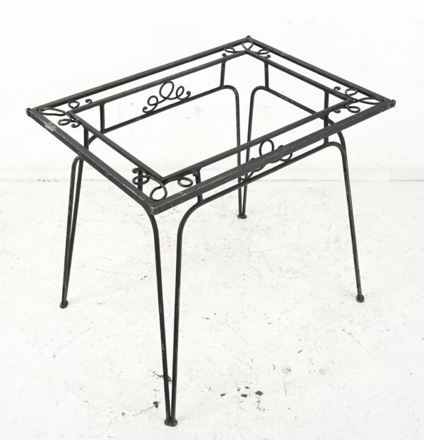 Table Bases - Vintage Rectangle Wrought Iron Table Base 32.25 x 29.125 in.