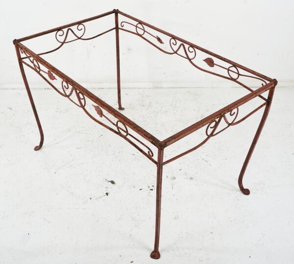 Table Bases - Vintage Rectangle Wrought Iron Table Base 48.25 x 29.375 in.