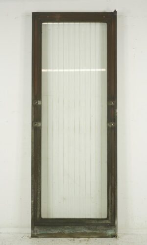 Video of Art Deco Etched Full Glass Bronze Commercial Door 83.75 x 31.75 in.