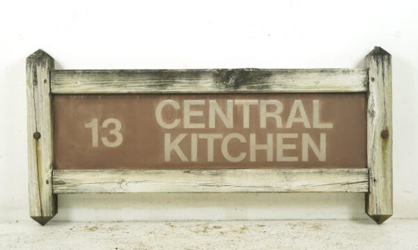 Vintage Signs - Reclaimed Wood 13 Central Kitchen Outdoor Sign