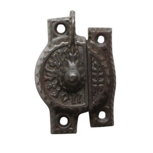 Window Hardware - Aesthetic Antique Black Cast Iron Window Lock