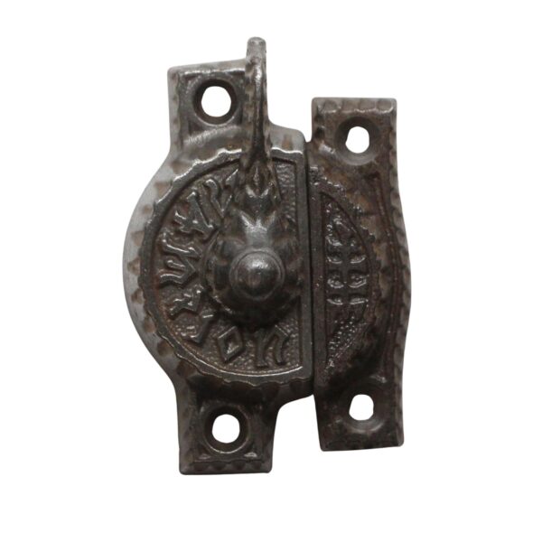 Window Hardware - Aesthetic Antique Black Cast Iron Window Lock