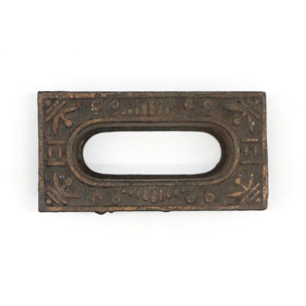 Window Hardware - Antique 3 in. Black Cast Iron Recessed Aesthetic Window Lift