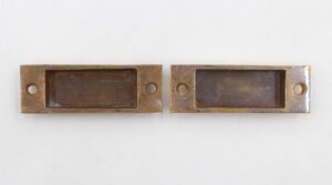 Window Hardware - Pair of Vintage 2.875 in. Brass Window Sash Lifts