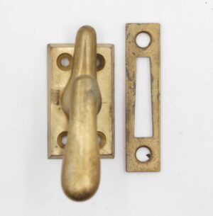 Window Hardware - Vintage Brushed Brass Window Casement Latch