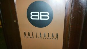 Bull and Bear Bar Sign