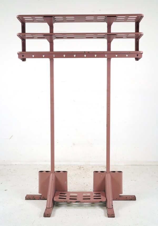 Coat Racks - Vintage Industrial 48 in. Steel Gingher Commercial Coat Rack