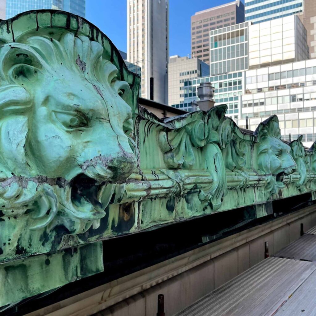Copper Lion Cornice