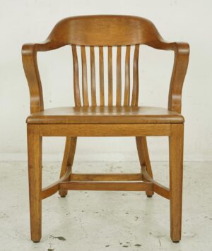 Seating - Vintage Wooden Bankers Arm Chair